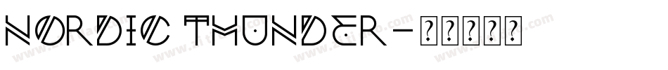 Nordic Thunder字体转换